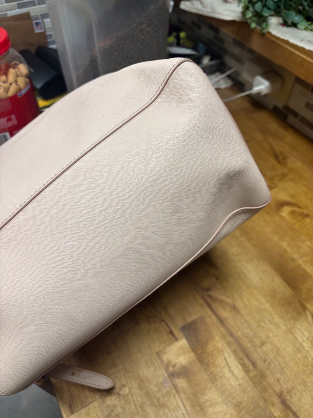 Tory Burch large Blush Leather Tote with Gold Logo   see video - Picture 14 of 17